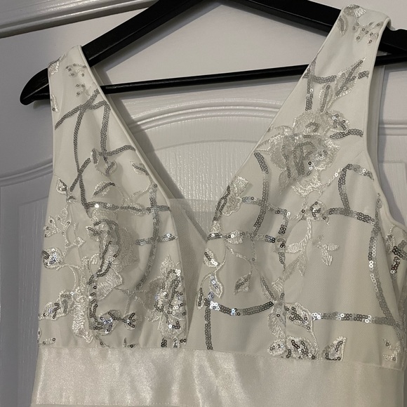 Azazie Ever-Pretty Sequin Embroidered Tulle High Low Dress - Picture 11 of 12